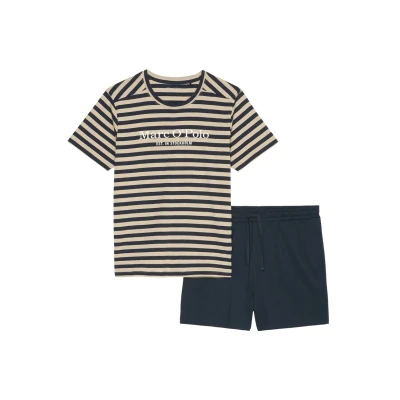 Bild av Marc O&#039;Polo Natural SET Pyjamas, Storlek: Small, Jonesboro cream dark navy