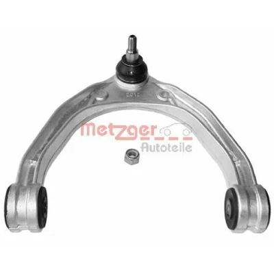 Bild av METZGER 58013908 Bras de suspension KIT + avec rotule suspension, support en caoutchouc Essieu avant, supérieur barre oscillant transversal
