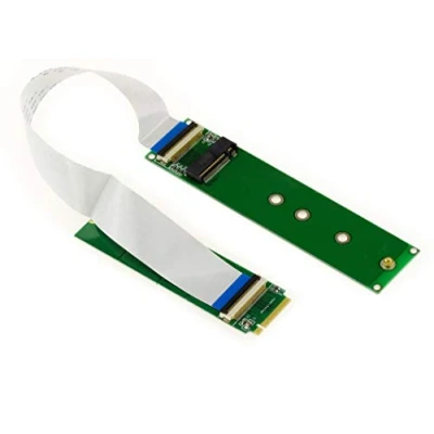 Bild av KALEA INFORMATIQUE Riser typ förlängningssladd för M.2 NGFF port, M2 PCIe M Key AHCI eller NVMe SSD stöd med 20 cm mjuk bordsduk