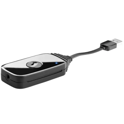 Bild av One For All Bluetooth ljudsändare överföring av tv:n till hörlurar USB matning svart SV1770