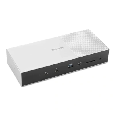 Bild av KENSINGTON SD5000T5E EQ Thunderbolt 5 dockningsstation med 3 8K/4K videoutgångar, SD och Micro spelare, 140 W strömförsörjning, portar, Ethernet port portar USB A 3.2 Gen2
