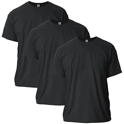 Bild av GILDAN herr T shirt Ultra i bomull, stil G2000, Svart (3 Pack), M