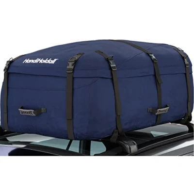 Bild av HandiWorld HandiHoldall Large 330 Liter Vikbar Mjuk Takbox Väderbeständig Takväska med Fast Botten Marinblå