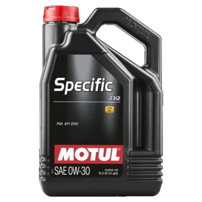 Bild av Motul Specific 2312 0W 30 5I Huile moteur 106414 PEUGEOT: 3008 II SUV, Boxer Van, 508 SW, CITROËN: Berlingo II, C3 Spacetourer