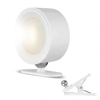 Bild av REV klämlampa med batteri, LED vägglampa inomhus 150 lm, dimbar, 360 töjbar perfekt för hall, sovrum och vardagsrum, vit