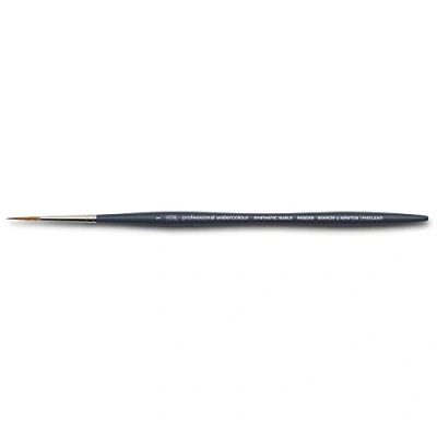Bild av Winsor &amp; Newton 5011301 professionell akvarellpensel, målarpensel för akvarellfärger med syntetiska fibrer, ergonomiskt handtag, hållbar och formstabil, kort handtag riggarborste nr 1