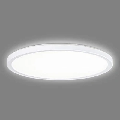 Bild av Navaris LED taklampa med extra bakgrundsbelysning dimbar 22 watt 42 x 2,8 cm 4 000 K taklampa, panel, ultra platt, rund