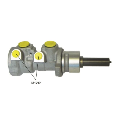Bild av BREMBO M 61 149 Huvudbromscylinder Aluminium 12 X 1 (2) PEUGEOT: 307 Hatchback, CC, SW