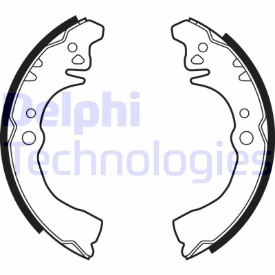 Bild av Bromsbackar, sats, Bakaxel, daihatsu cuore v, move, sirion, yrv, 0449587203000, 0449587207000, 0449587209000, 0449587211000, 0449597201,