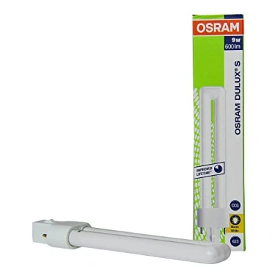 Bild av Osram Dulux S 9 watt 830 varmvit 2P G23