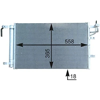 Bild av Kondensor, klimatanläggning MAHLE AC 431 000P