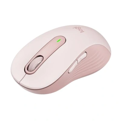 Bild av Logitech Signature M650 L Den normalstora, trådlösa musen för stora händer, 2 års batteri, tysta klick, anpassningsbara sidoknappar, Bluetooth, PC/Mac/flera enheter/Chromebook Rosa