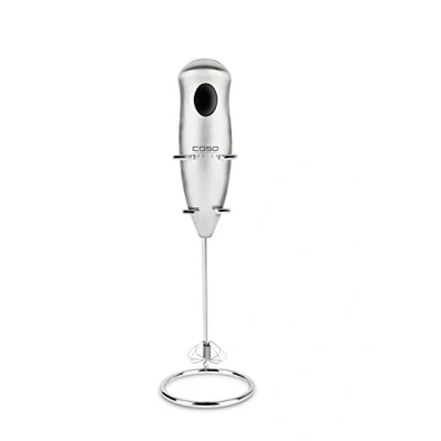 Bild av Caso 1611 Fomini Inox design mjölkskummare, mjölkskummare med fjäder i rostfritt stål, perfekt även för milkshakes och dressingar, ca 12 varv/min.