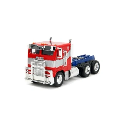 Bild av Jada Toys 253112009 Transformers T7 Optimus Prime Lastbil i Metall med Frihjul och Öppningsbara Dörrar, 1:32, Från 8 år