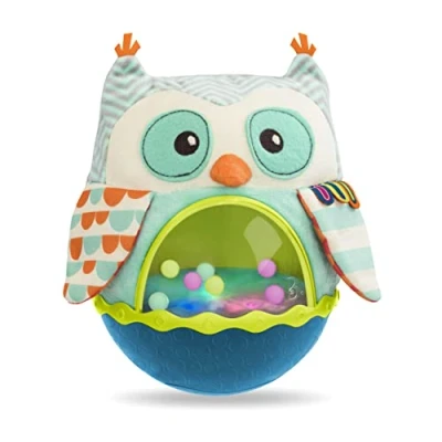 Bild av B. Toys Mjuk och lysande uggla Owl Be Back, färg ljusblå, BX1508Z