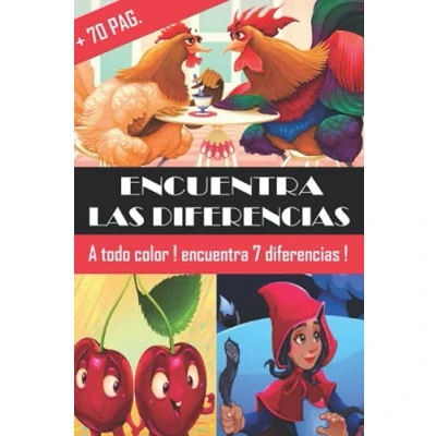 Bild av ENCUENTRA LAS DIFERENCIAS.: + DE 70 PAG. A TODO COLOR. LIBRO JUEGOS. JUEGOS PARA NIÑOS JUEGO 7 DIFERENCIAS LOS ERRORES