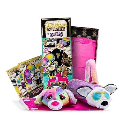 Bild av Fashion Puppyitos, Cutetitos plyschleksaker för samling, Basic Fun, 39296, doftande mjuka leksaker 18 cm stora djur, gosedjur flickor och pojkar från 3 år