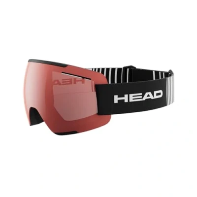 Bild av HEAD Unisex vuxen F LYT skid och snowboardglasögon, mörkröd/svart, M