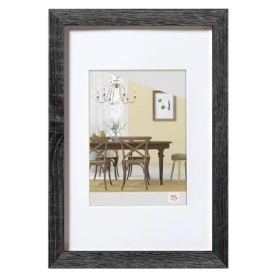 Bild av walther design EFX040D Fiorito Träram Konstglas, 30x40 cm, mörkgrå