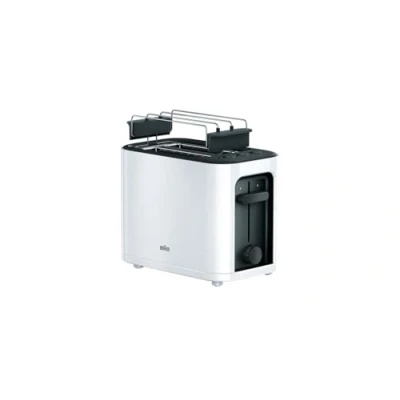 Bild av Braun PurEase HT3010, Brödrost, Komfort lyft, Lätt Tillgång och Kontroll, 3 vägskydd, Borttagbart Värmegaller, Valbara Rostningsgrader, 1000W, Vit