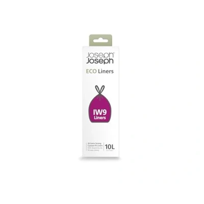 Bild av Joseph Eco IW9 Återvunna Soppåsar, Kök/Badrum, Dragband, Extra Stark, 20 pack, 10L, Grå