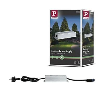 Bild av Paulmann 98849 Power Supply Utomhus Plug &amp; Shine Triple Distributör, 75W, Silver, 18.6 x 6.4 4 cm