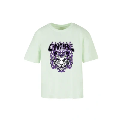 Bild av Mister Tee Always ON FIRE Tshirt med print, Storlek: XL, Lightmint