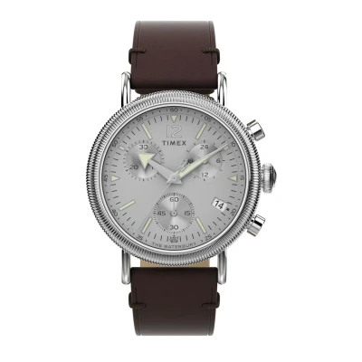 Bild av Timex Waterbury Standard COIN EDGE Kronografklockor, Storlek: One Size, Silver brown