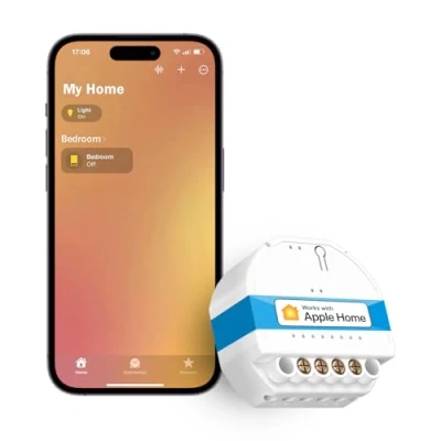 Bild av Meross WiFi Smart Light Switch, 1 Way kompatibel med Apple HomeKit, Alexa, Google Home och SmartThings, väggströmbrytare, röststyrning