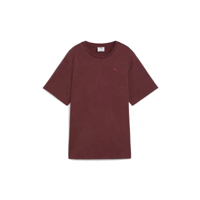 Bild av Puma Essentials Elevated Relaxed WASH Tshirt bas, Storlek: XS, Ruby shimmer