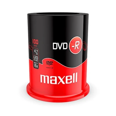 Bild av Maxell DVD R 4,7 GB 16 x 120 min video matt silver (100 diskpaket spindel)