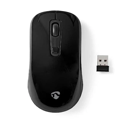 Bild av Nedis Mouse black Optic 6 knappar Svart