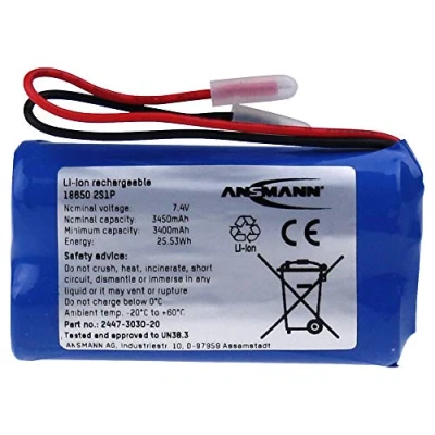 Bild av Ansmann 2S1P Batteripack Antal celler: 2 Batteristorlek: 18650 Kabel Li Ion 7.2 V 3500 mAh