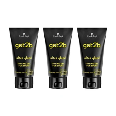 Bild av Schwarzkopf got2b Ultra lim stylinggel för kanter, 150 ml, 3 pack