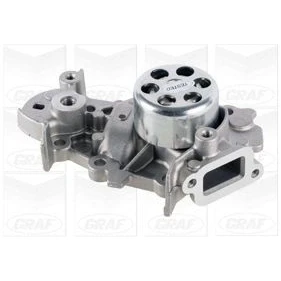 Bild av GRAF PA1075 Pompe à eau avec joint d&#039;étanchéite, palier radial mécanique Tôle d&#039;acier 56,2 pour transmission par courroie de distribution
