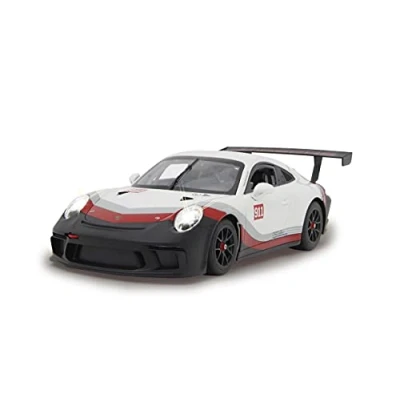 Bild av JAMARA 405153 Porsche 911 GT3 Cup 1:14 2,4 GHz officiellt licensierad, ca 1 timme, 11 km/h perfekt kopierade detaljer, detaljerad interiör, högkvalitativt utförande, LED ljus, vit