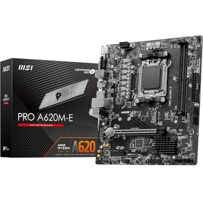 Bild av msi PRO A620M E 7E28 001R Moderkort, Svart,