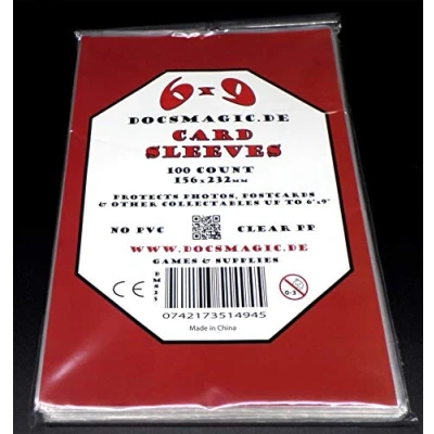 Bild av Docsmagic.de 100 6&quot; x 9&quot; Card Sleeves 156 232 mm Photo Postcard