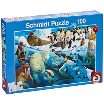 Bild av Schmidt Spiele 56295 Animals at the Arctic Circle, 100 pieces Children&#039;s Puzzle