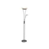 Bild av Brilliant Finn Torchiere floor lamp with reading light LED x 2 totalt: 22.5 W klass E varmt vitt ljus 3000 K vit, järn