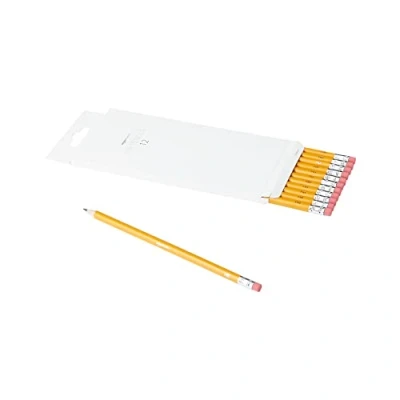 Bild av Amazon Basics Grafitpennor, HB pennor i kartong, 12 pack, gul