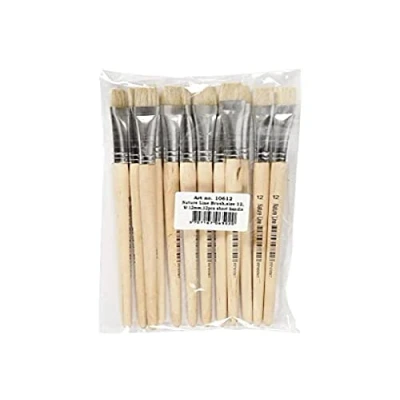 Bild av Creativ Company Wooden brushes Nr. 12 Short handle 12pcs.