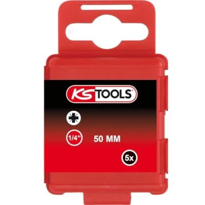 Bild av KS Tools 911.3350 1/4&quot; Bit PZ, 50mm, PZ4, 5 pack