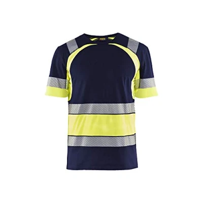 Bild av T SHIRT 3421 1030 MARINBLÅ VARSELGUL M Beijerbygg Byggmaterial