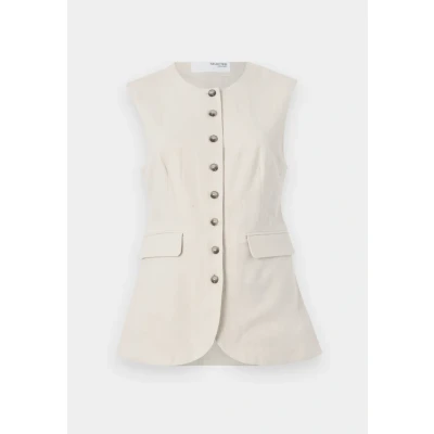 Bild av Selected Femme Slfiluna Buttoned Pocket Väst, Storlek: 34, Sandshell