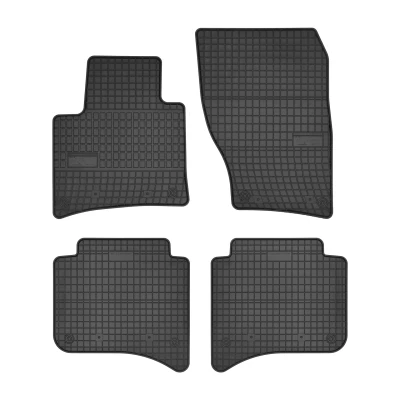 Bild av FROGUM 0407 Ensemble de tapis sol Caoutchouc avant et arrière 4 noir Sur mesure VOLKSWAGEN: Touareg II, PORSCHE: Cayenne