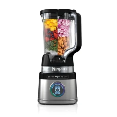 Bild av Ninja Detect Power mixer Pro 1200 W med 2 l tillbringare (1 900 ml max vätskekapacitet), kraftfull för att blanda smoothies, hacka grönsaker och mixa frysta drycker, svart, TB201EU