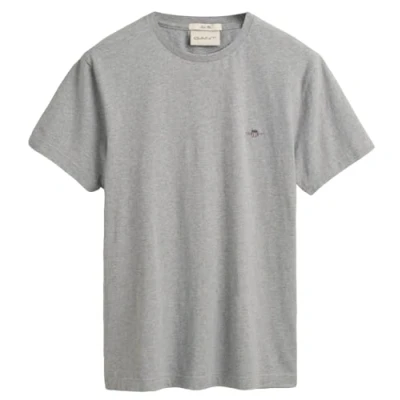 Bild av GANT Shield Tshirt bas, Storlek: 3XL, Grey melange