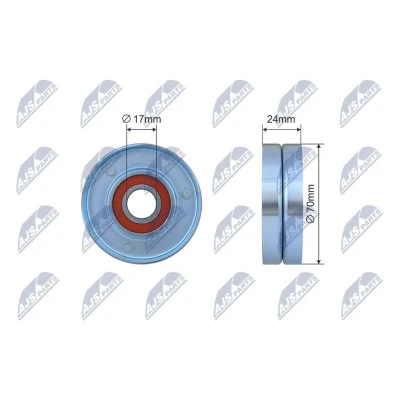 Bild av Spännrulle, Drivrem, audi a4 b6, b6 avant, b7, b7 a6 c6, c6 a8 d3, 06C 903 133 C