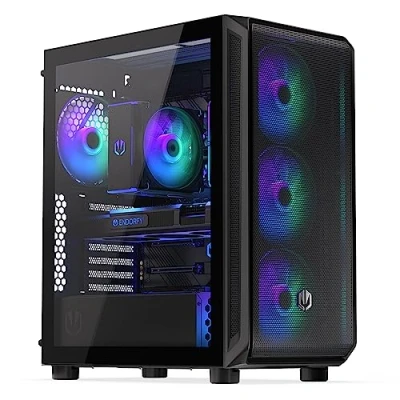 Bild av ENDORFY Arx 500 ARGB, 4 x 140 mm ARGB fläktar ingår, sidopanel i härdat glas, hög kompatibilitet med olika PC komponenter EY2A011